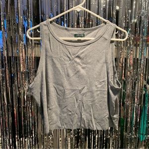 Wild Fable Gray Tank Crop Top Size XL
